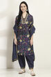 Navy Cotton Straight Set image number 6