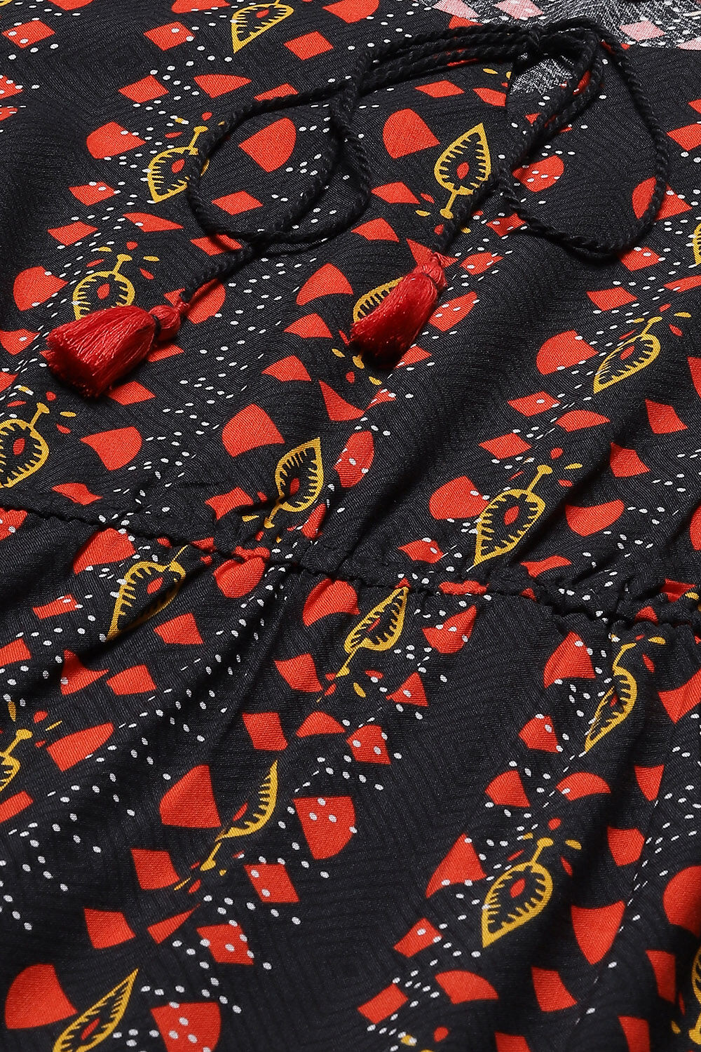 Black LIVA Straight Dress image number 1