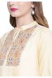 Beige A-Line Viscose Indie Top image number 1