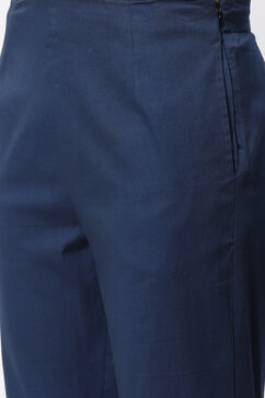 Indigo Solid Slim Pants image number 1