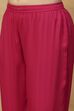 Fuchsia Printed Viscose Rayon Straight Kurta Set image number 2