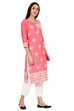 Pink Straight Rayon Kurta image number 3
