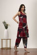 Multicolor Viscose Polyester Poly Viscose Kurta Pants Set image number 5