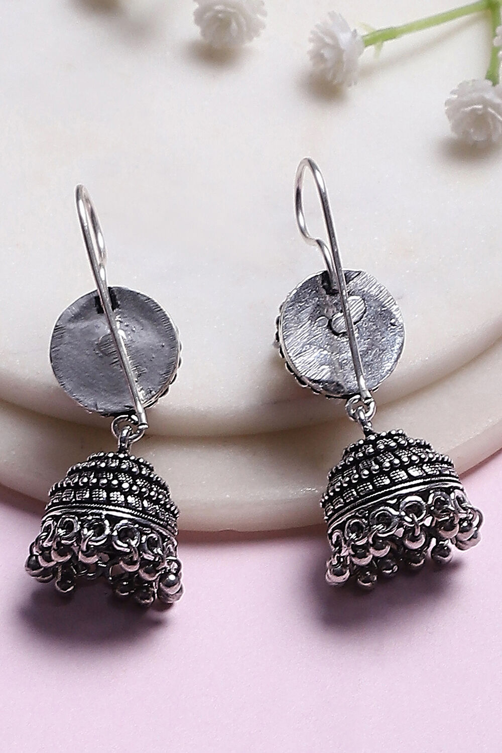 Maroon Alloy Studs image number 2