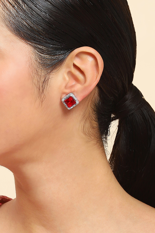 Red Alloy Studs image number 1