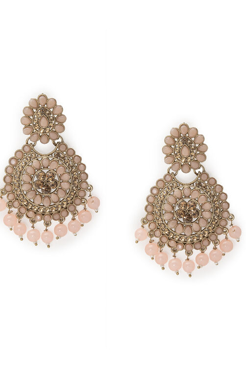 Pink Metal Brass Earring image number 0