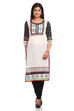 White Straight Cotton Kurta image number 0