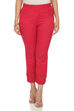 Pink Solid Slim Pants image number 0