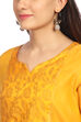 Mustard Straight Poly Cotton Kurta image number 1