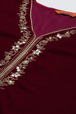 Phalsa Art Silk Straight Suit Set image number 1