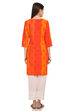 Mint Green Straight Cotton Kurta image number 4