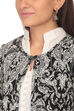 Black Straight Poly Cotton Jacket image number 1