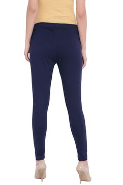 Mustard Cotton Leggings image number 4