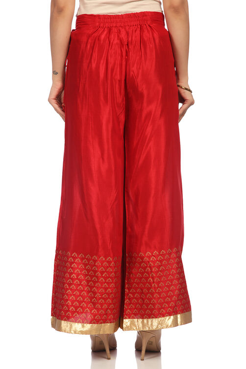 Red Viscose Palazzo image number 3