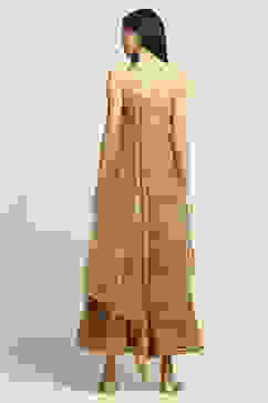 Yellow Poly Georgette Asymmetric Printed Kurta Sharara Suit Set image number 4