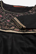 Black Art Silk Kalidar Suit Set image number 1