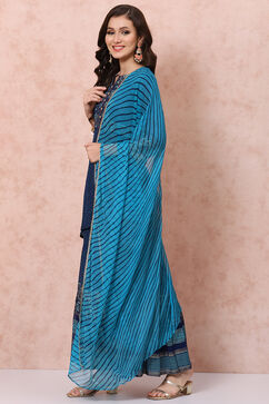 Blue Art Silk Suit Set image number 2
