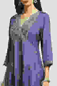 Blue Viscose Kalidar SET image number 1