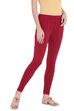 Maroon Cotton Leggings image number 2