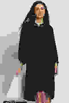 Black Viscose Rayon Straight SET image number 7