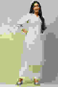 White Rayon Staight Kurta image number 0