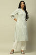 White Rayon Staight Kurta image number 0