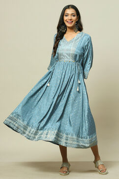 Grey LIVA Kalidar Dress image number 0