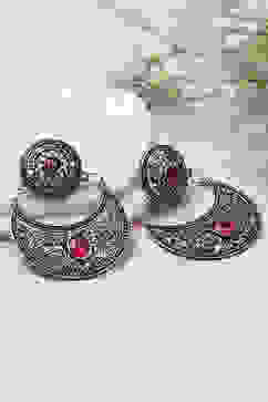 Pink Alloy Drop & Danglers image number 0