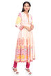 Off White Kalidar Viscose Rayon Kurta image number 2