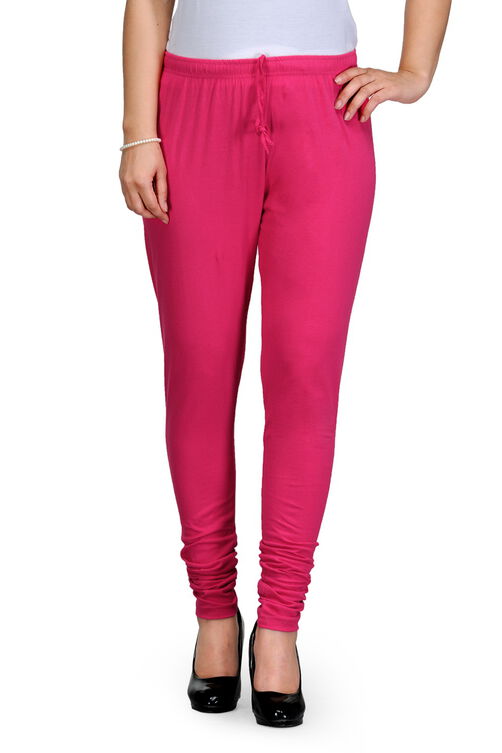 Pink Cotton Leggings image number 0