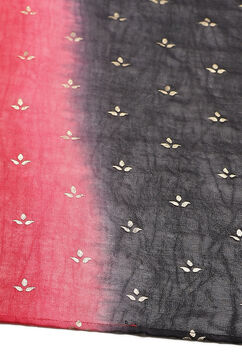 Black Cotton Straight Suit Set image number 3