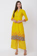 Yellow Straight Viscose Kurta image number 0