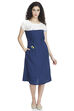 Indigo A Line Viscose Dress image number 0