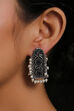 Blue Metal Brass Earring image number 0