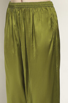 Green Viscose Kalidar Set image number 2