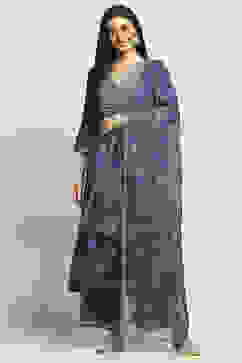 Blue Viscose Kalidar SET image number 6