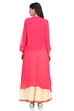 Pink Front Open Viscose Shurg image number 5