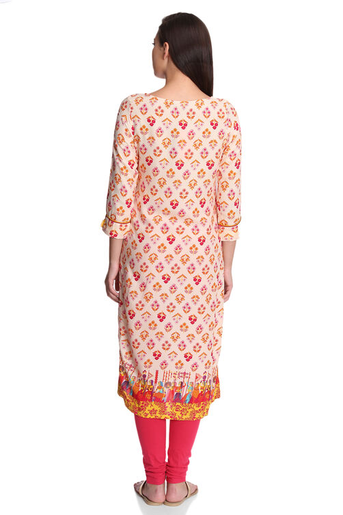 Phalsa Straight Kurta image number 0