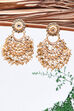 Gold Metal Brass Earrings image number 4