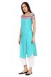 Blue Straight Viscose Rayon Kurta image number 2