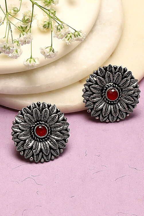 Oxidised Alloy Earrings image number 0