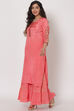 Peach Viscose Cotton Suit Set image number 3