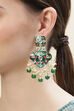 Green Alloy Earrings image number 1