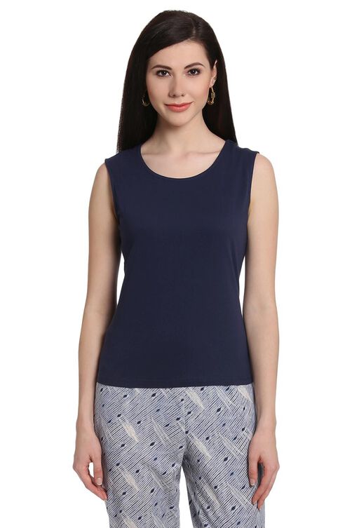 Indigo Rayon Front Open Indie Top image number 6