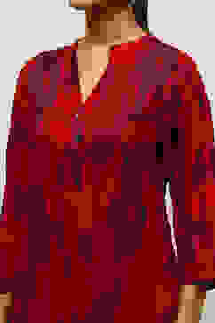 Pink Rayon Printed Straight Kurta image number 1