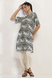 Black Viscose Rayon Straight Kurta image number 0