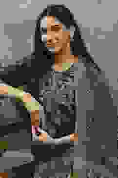 Green Polyester Printed Straight Suit Set image number 0