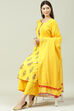 Yellow LIVA Straight Suit Set image number 0