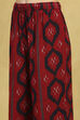 Red Viscose Blend Printed Gathered Kurta Palazzo Set image number 2