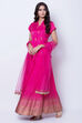 Pink Viscose Suit Set image number 2